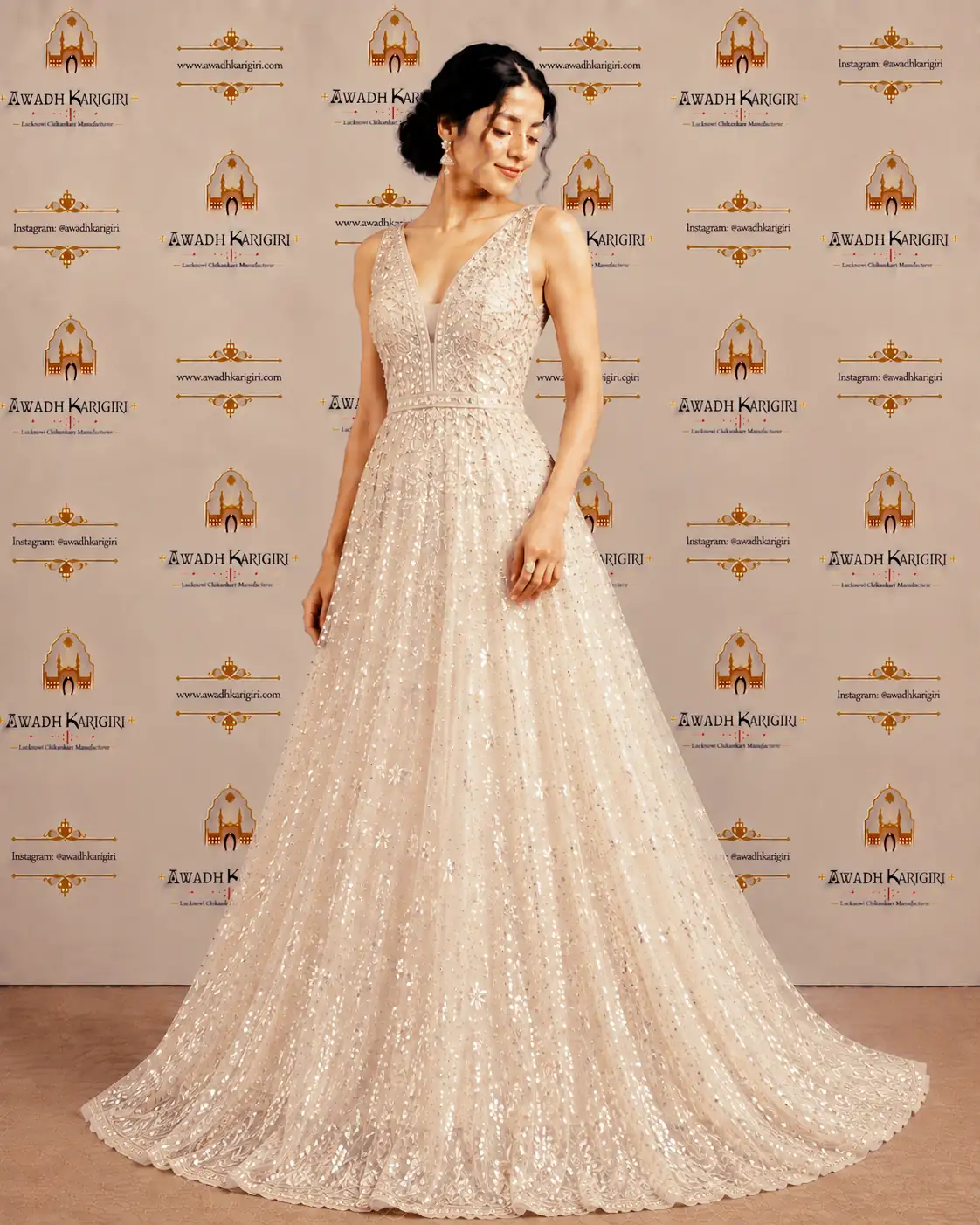 High-Glam Sequin Evening Gown 1